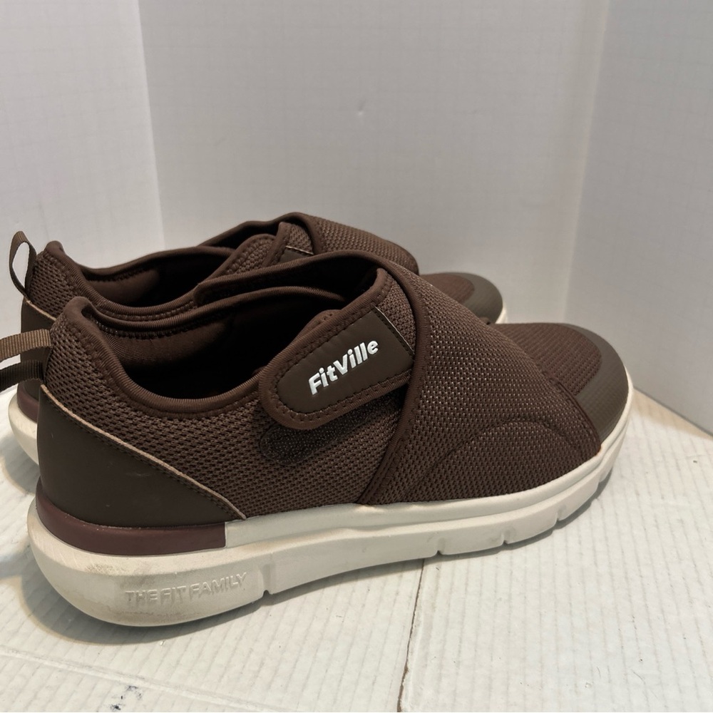 FitVille Men's Brown Athletic Shoes